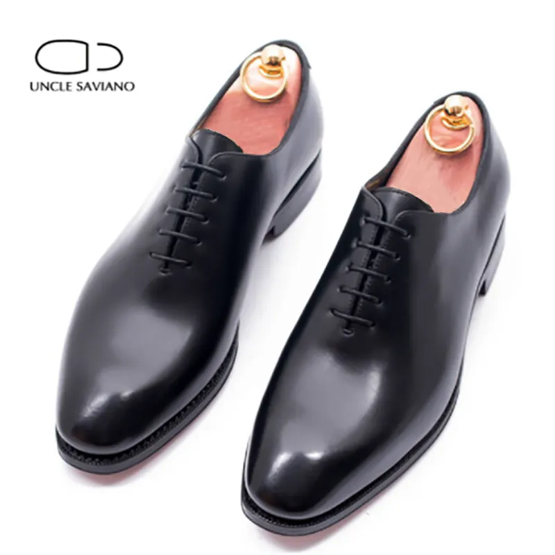 Uncle Saviano Oxford Formal Dress Shoes Wedding Man Shoe Party Office Business Fashion Designer Genuine Leather Best Man Shoes - bertofonsi