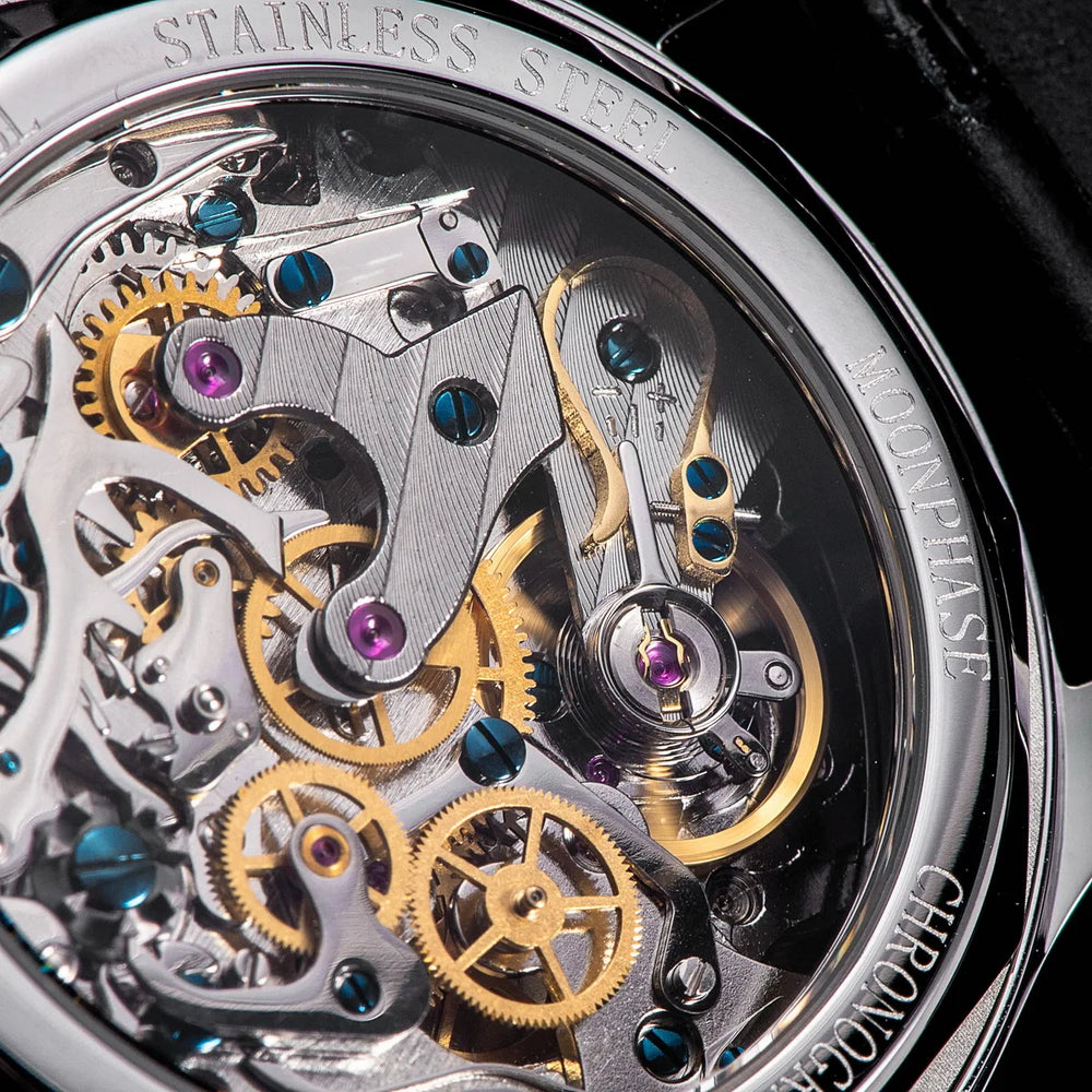 Sugess Watch of Men Chronograph Tianjin ST1908 Swanneck Movement Moonphase Business Mechanical Wristwatches Sapphire 2023 New - bertofonsi
