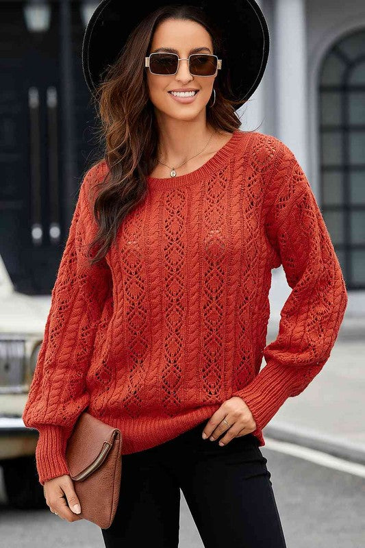 Camille Cable-Knit Sweater - bertofonsi