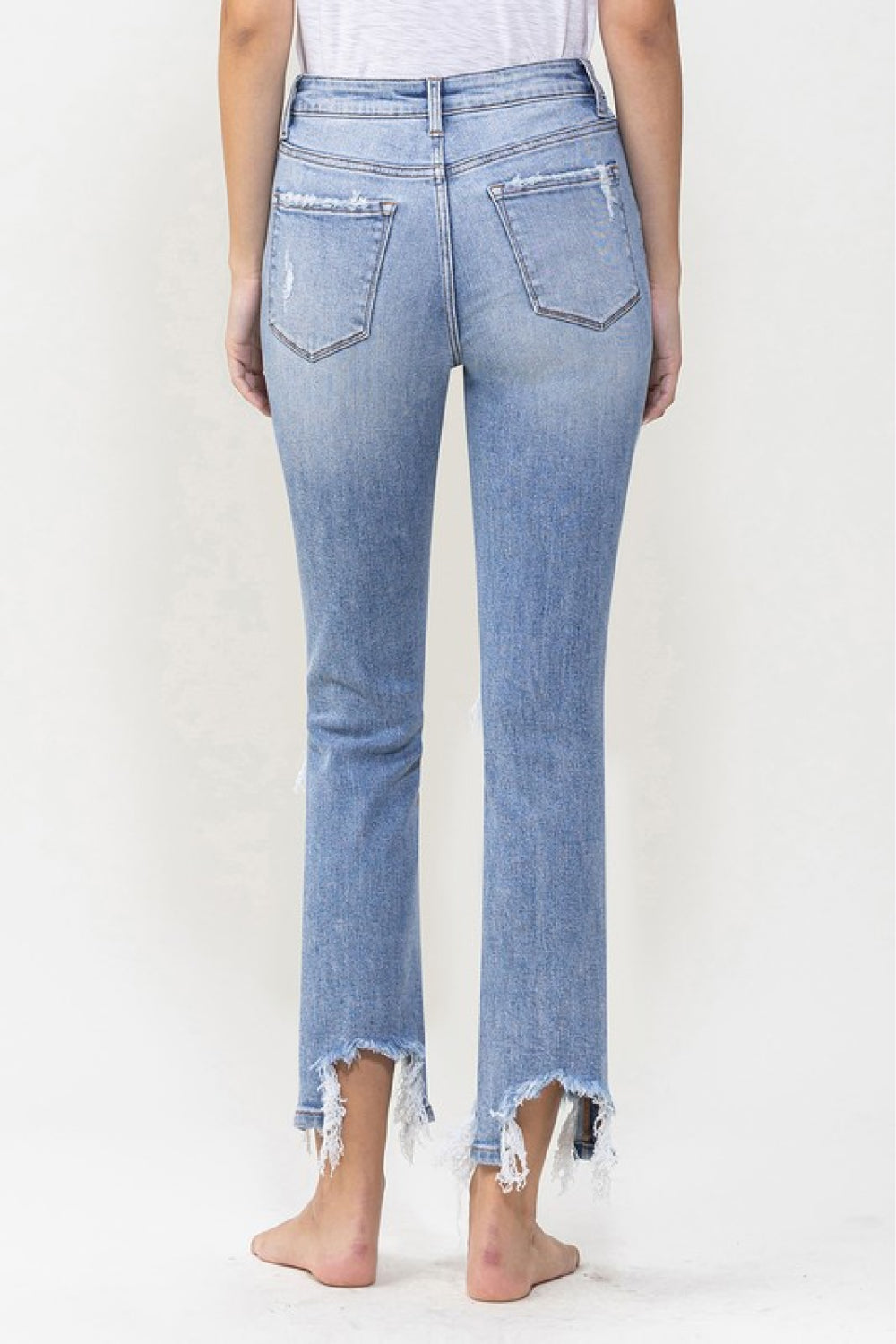 Lovervet Full Size Courtney Super High Rise Kick Flare Jeans - bertofonsi