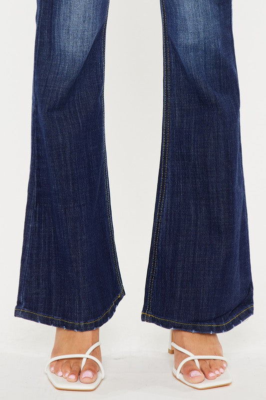 Mid Rise Flare Jeans - KC6102LOH - bertofonsi