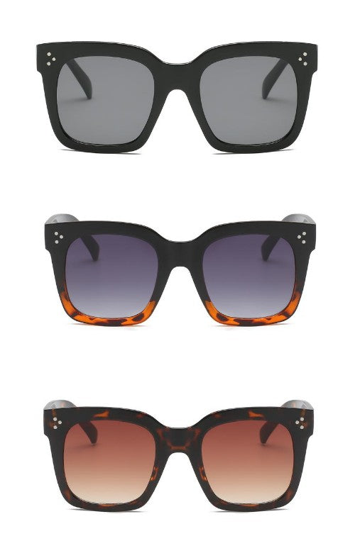 Unisex Square Flat Top Fashion Sunglasses - bertofonsi