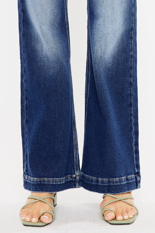 High Rise Holly Flare Jeans - KC9289M - bertofonsi