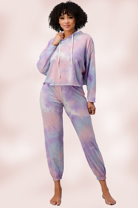 Hoodie Lounge wear jogger set pj Pajama set - bertofonsi