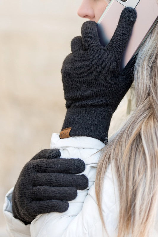 CC Cashmere Blend Touch Gloves - bertofonsi
