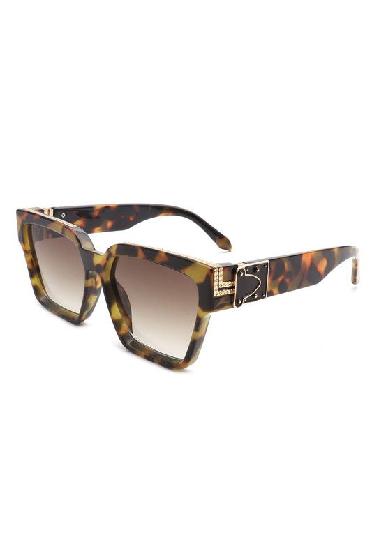 Square Retro Vintage Designer Fashion Sunglasses - bertofonsi