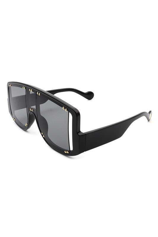 Oversize Square Fashion Shield Visor Sunglasses - bertofonsi
