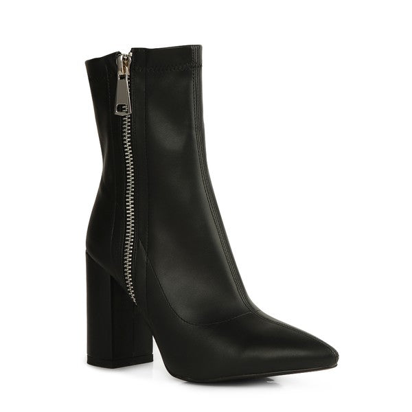 VALERIA POINTED TOE HIGH ANKLE BOOTS - bertofonsi