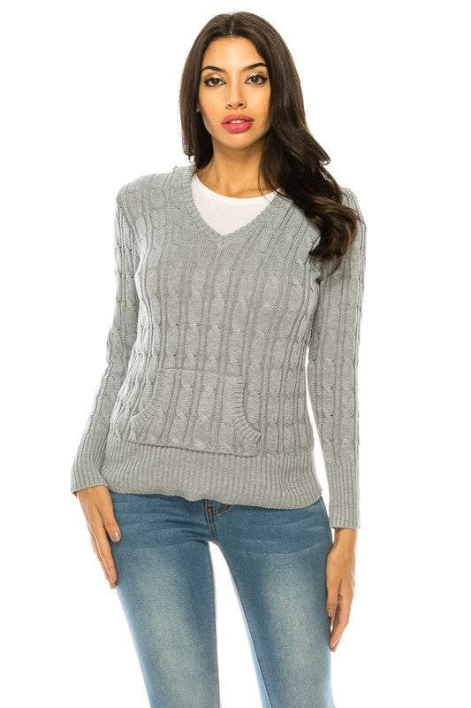 Knit hoodie sweater - bertofonsi