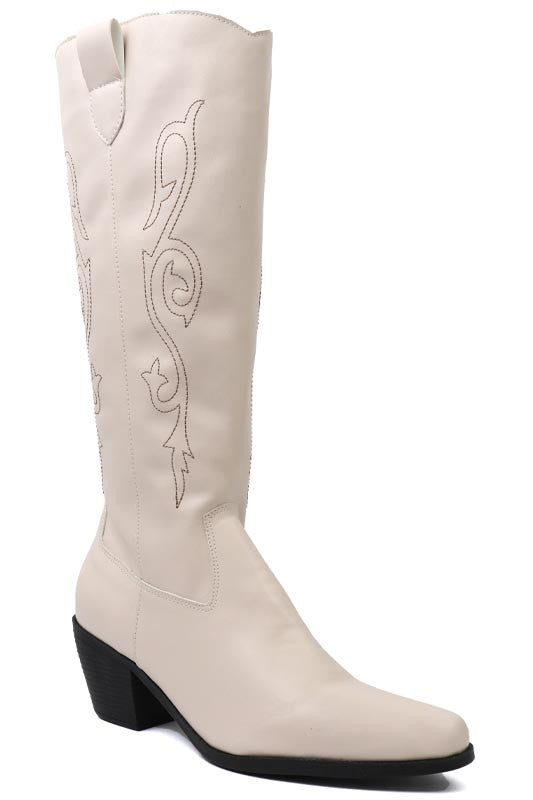 Beautiful Western Style Tall Boots - bertofonsi