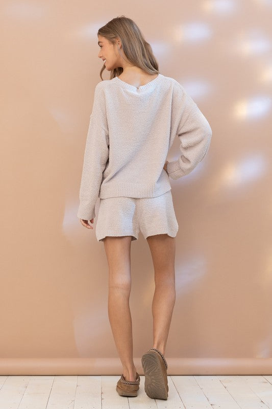 Cozy Soft Top with Shorts Set - bertofonsi