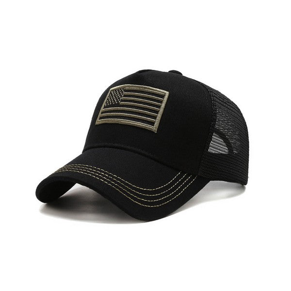 American Flag Unisex Trucker Hat - bertofonsi