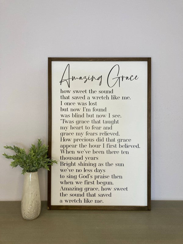 Amazing Grace Sign - bertofonsi