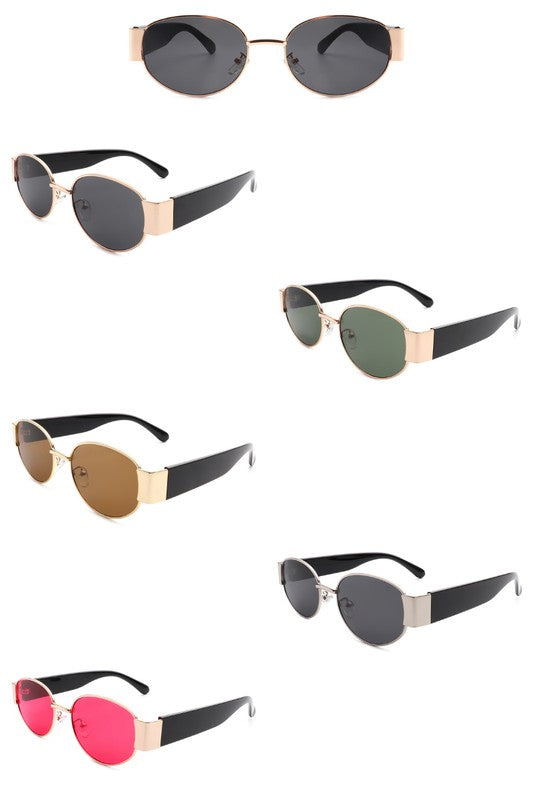 Round Retro Circle 90's Vintage Fashion Sunglasses - bertofonsi