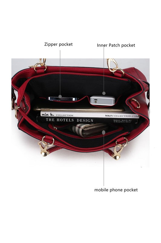 MKF Tenna Satchel bag with Wallet Crossover by Mia - bertofonsi