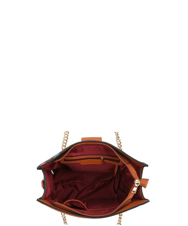 2In1 Designer Monogram Shoulder Bag Wallet - bertofonsi