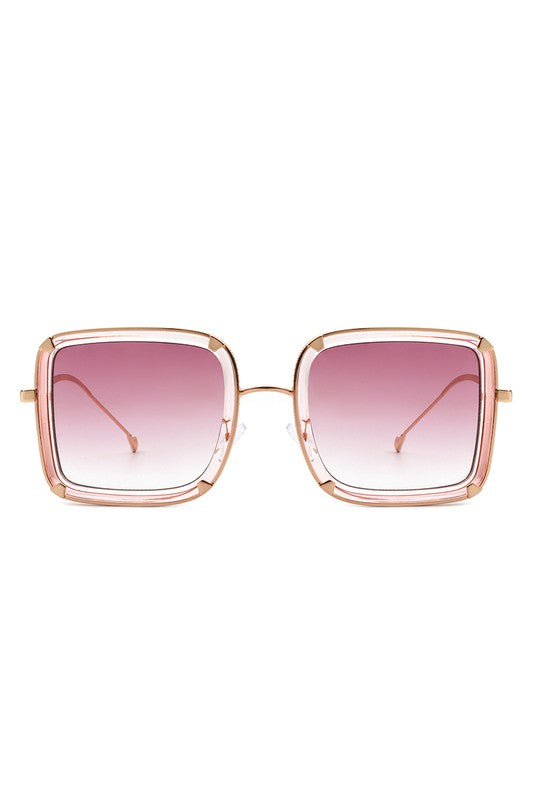 Classic Square Retro Tinted Fashion Sunglasses - bertofonsi