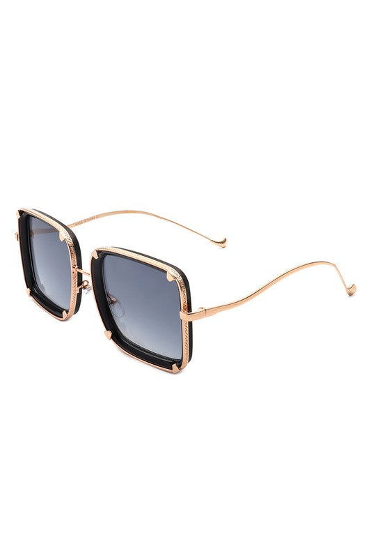 Classic Square Retro Tinted Fashion Sunglasses - bertofonsi