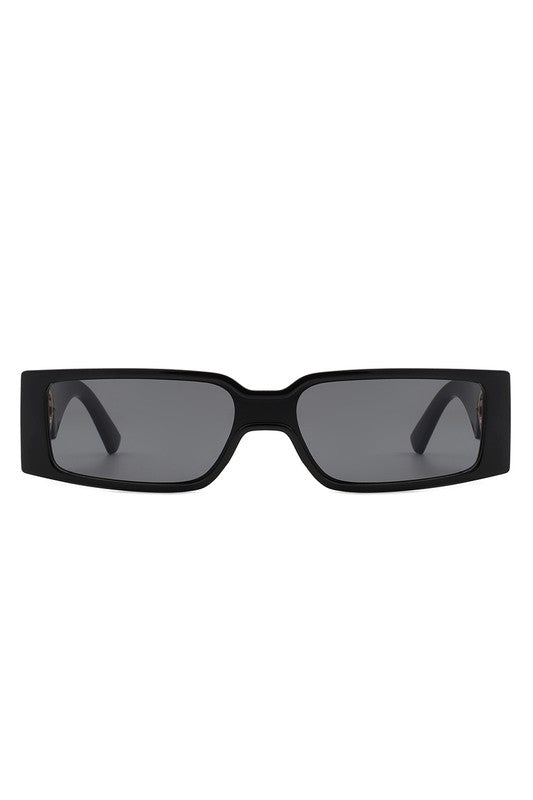 Retro Rectangle Narrow Fashion Slim Sunglasses - bertofonsi