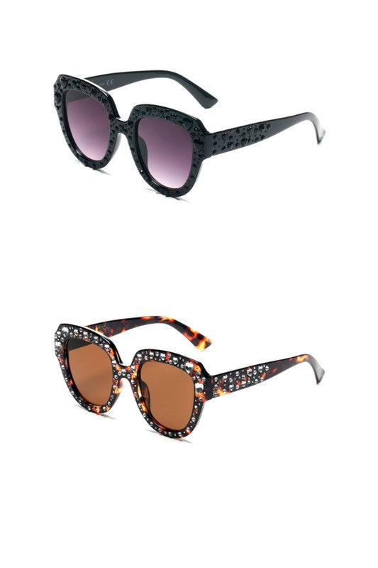 Women Round Cat Eye Sunglasses - bertofonsi