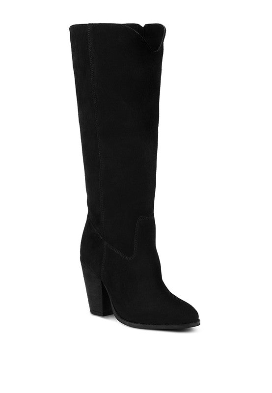 GREAT-STORM Suede Leather Calf Boots - bertofonsi