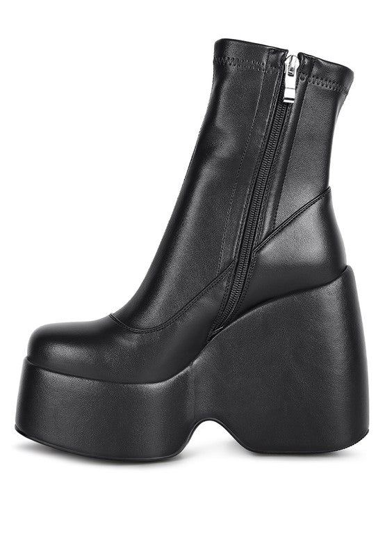 PURNELL High Platform Ankle Boots - bertofonsi