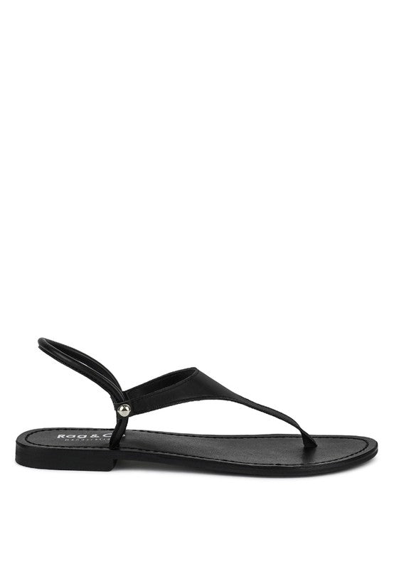 MADELINE Flat Thong Sandals - bertofonsi