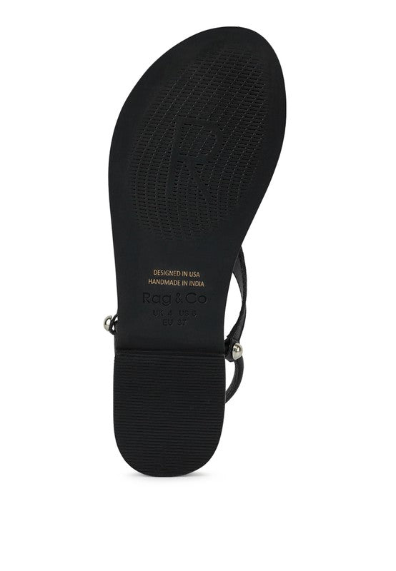 MADELINE Flat Thong Sandals - bertofonsi