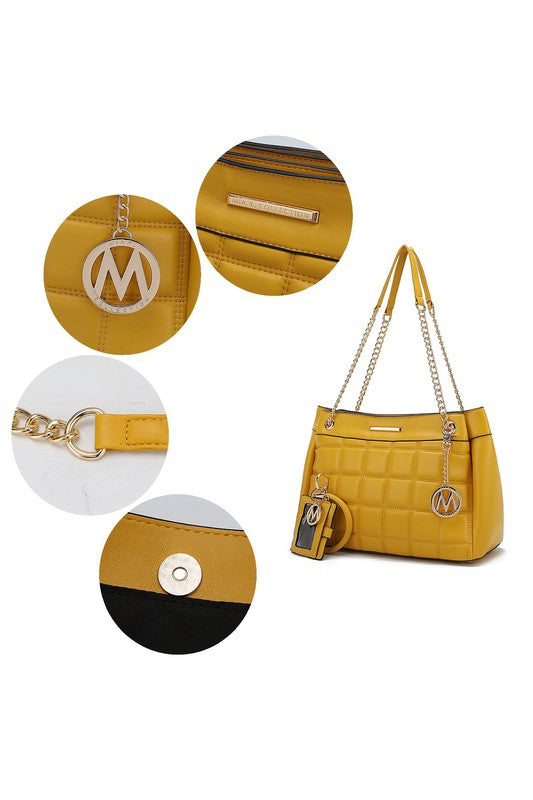 MKF Collection Mabel Quilted Shoulder Bag by Mia K - bertofonsi