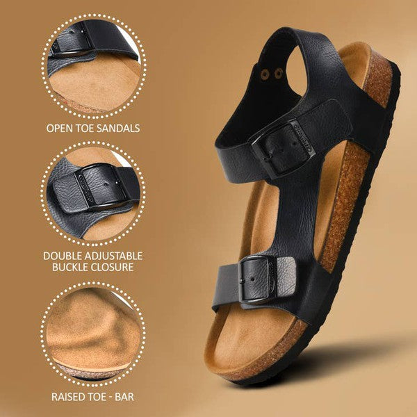 Amulet Comfortable Slingback Slide Sandals - bertofonsi