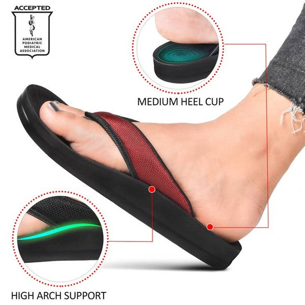 Enhalus Arch Support Flip Flops for Women - bertofonsi