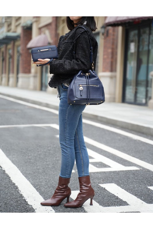 MKF Larissa Bucket Handbag with Wallet by Mia K - bertofonsi