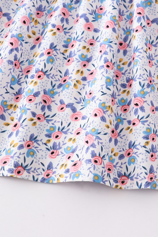 Floral print ruffle dress - bertofonsi