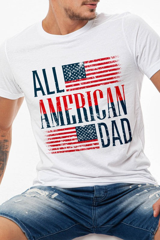 All American Dad, Father's Day Graphic Tee - bertofonsi