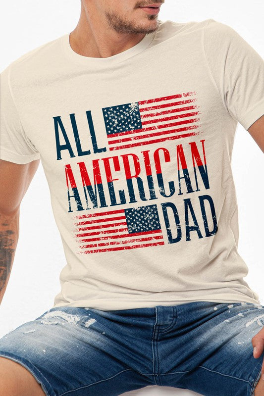 All American Dad, Father's Day Graphic Tee - bertofonsi