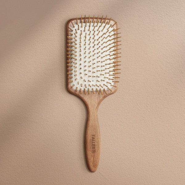 Morethan8 Faller Brushes Wood Pin Paddle Brush - bertofonsi