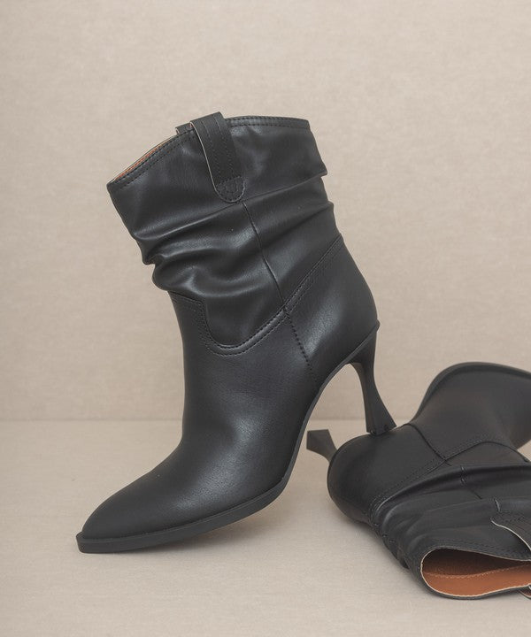 OASIS SOCIETY Riga - Western Inspired Slouch Boots - bertofonsi