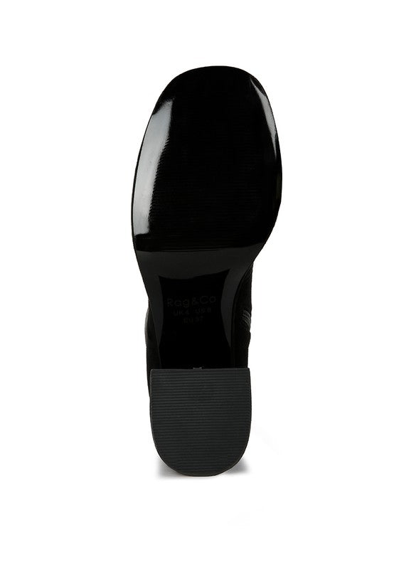 Morpin Microfiber High Ankle Boots - bertofonsi