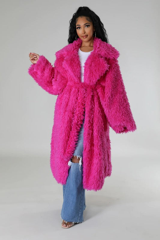 ATHINA Fuzzy Fur Winter Heavy Jacket - bertofonsi