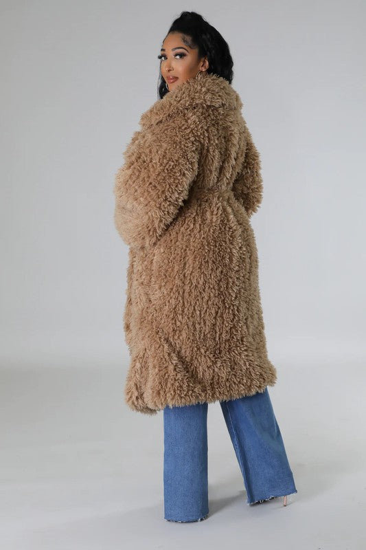 ATHINA Fuzzy Fur Winter Heavy Jacket - bertofonsi