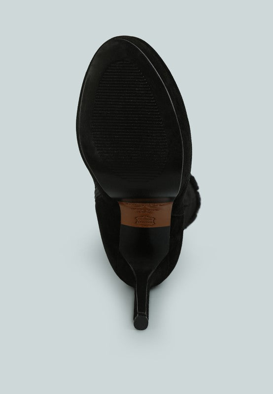 SALDANA Convertible Suede Leather High Boots - bertofonsi