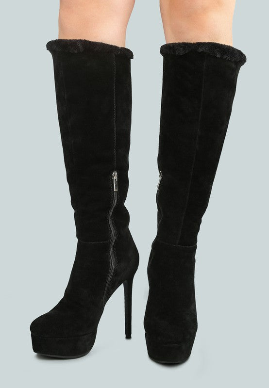 SALDANA Convertible Suede Leather High Boots - bertofonsi