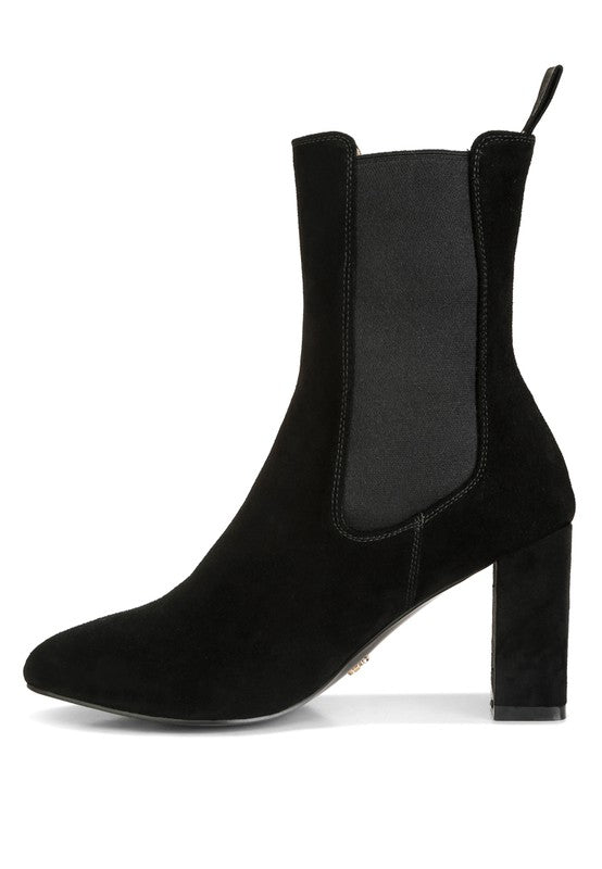 Gaven Suede High Ankle Chelsea Boots - bertofonsi