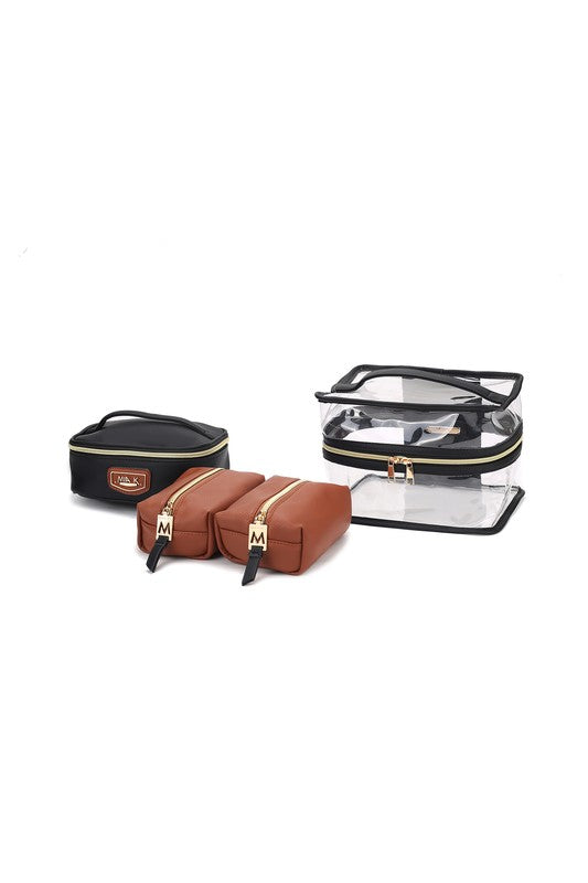 MKF Collection Emma Cosmetic Clear Case set by Mia - bertofonsi