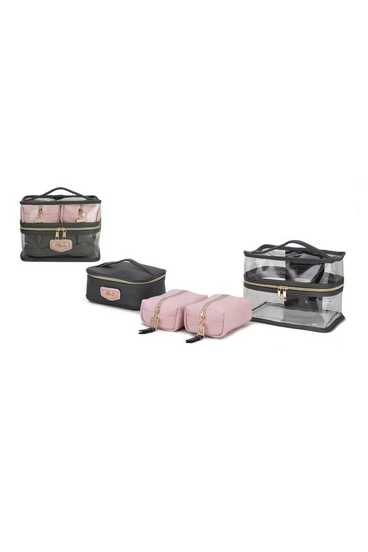 MKF Collection Emma Cosmetic Clear Case set by Mia - bertofonsi