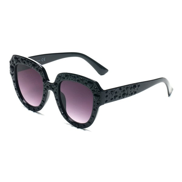 Women Round Cat Eye Sunglasses - bertofonsi