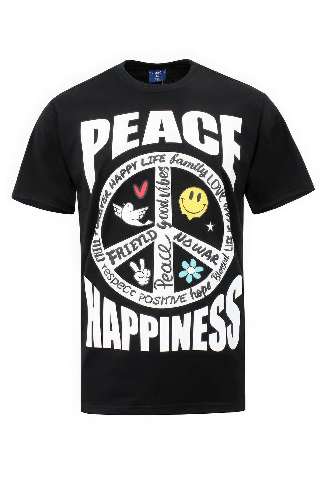 Peace Happiness T-shirts - bertofonsi