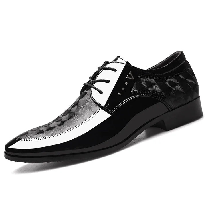 2019 Office Men Dress Shoes Men Formal Shoes Leather Luxury Fashion Groom Wedding Shoes Men Oxford Shoes Dress 38-48 Pointed Toe - bertofonsi
