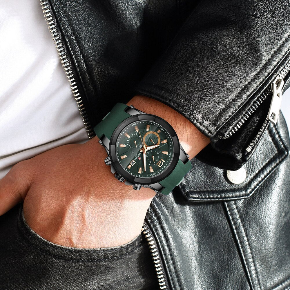 REWARD Watch Men Silicone Big Dial Waterproof Watches Men Sport Quartz Wristwatch Chronograph Top Luxury Brand Relogio Masculino - bertofonsi