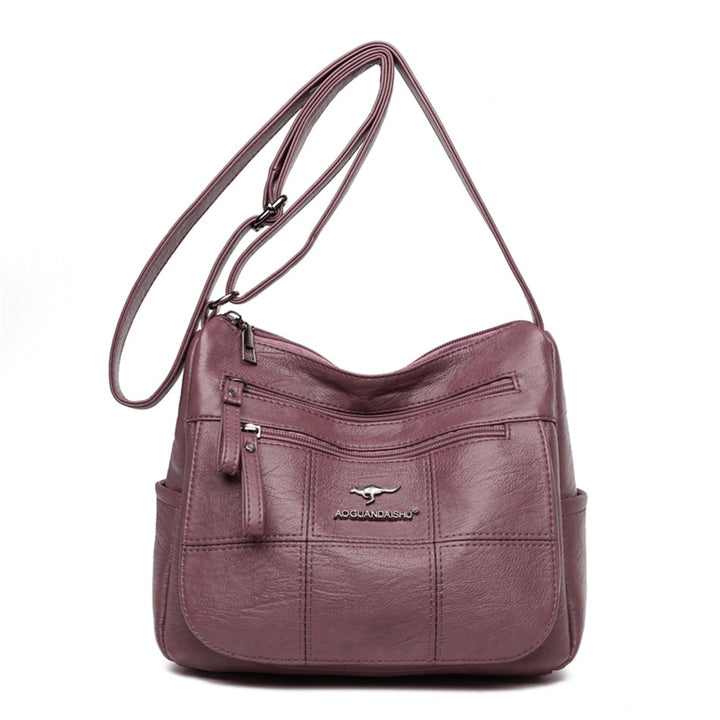 Many Pockets Shoulder Crossbody Bags for Women 2022 Brand Leather Ladies Designr Handbags Winter Style Messenger Bags Sac A Main - bertofonsi
